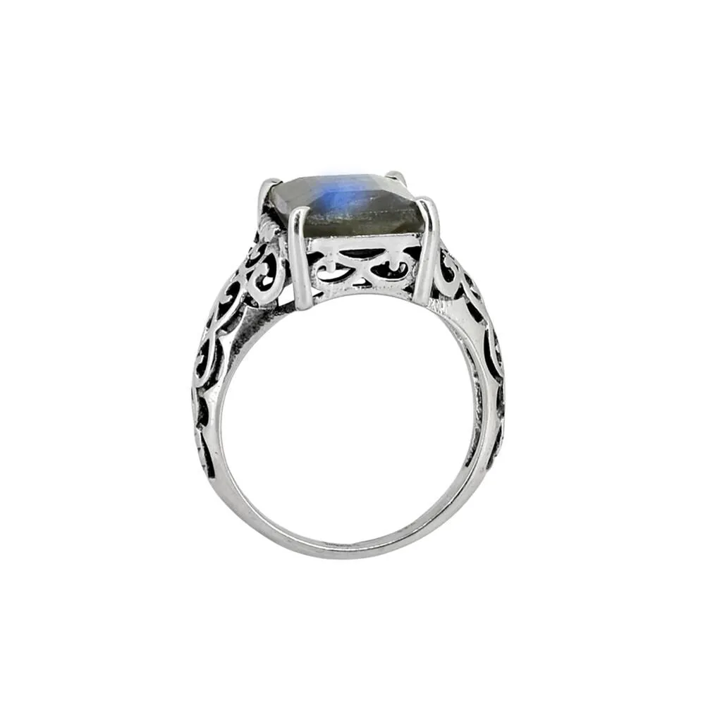 YS Gems Sterling Silver Labradorite Flingree Ring sold by Zulily product image thumbnail 5