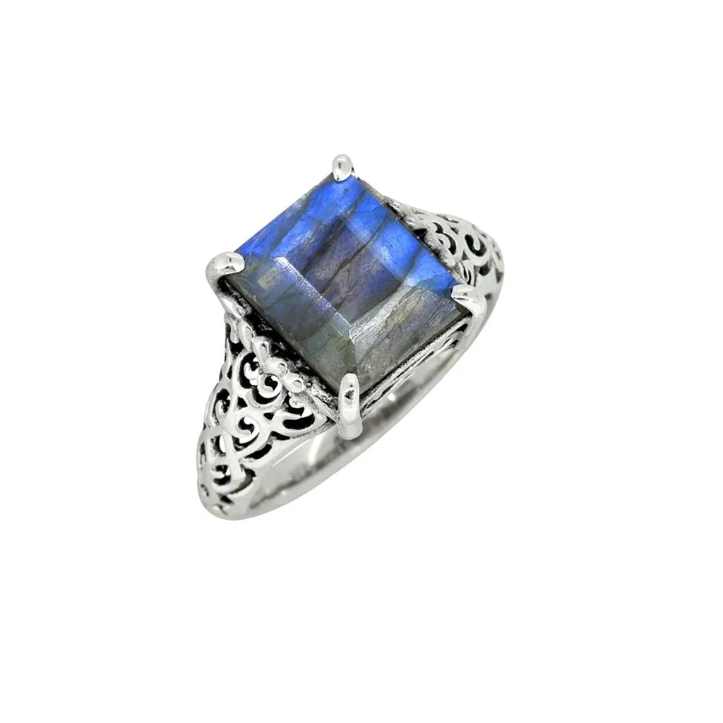 YS Gems Sterling Silver Labradorite Flingree Ring sold by Zulily product image thumbnail 2