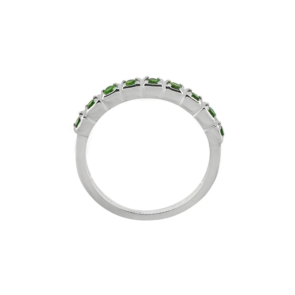 YS Gems Sterling Silver Chrome Diopside Band Ring sold by Zulily product image thumbnail 3