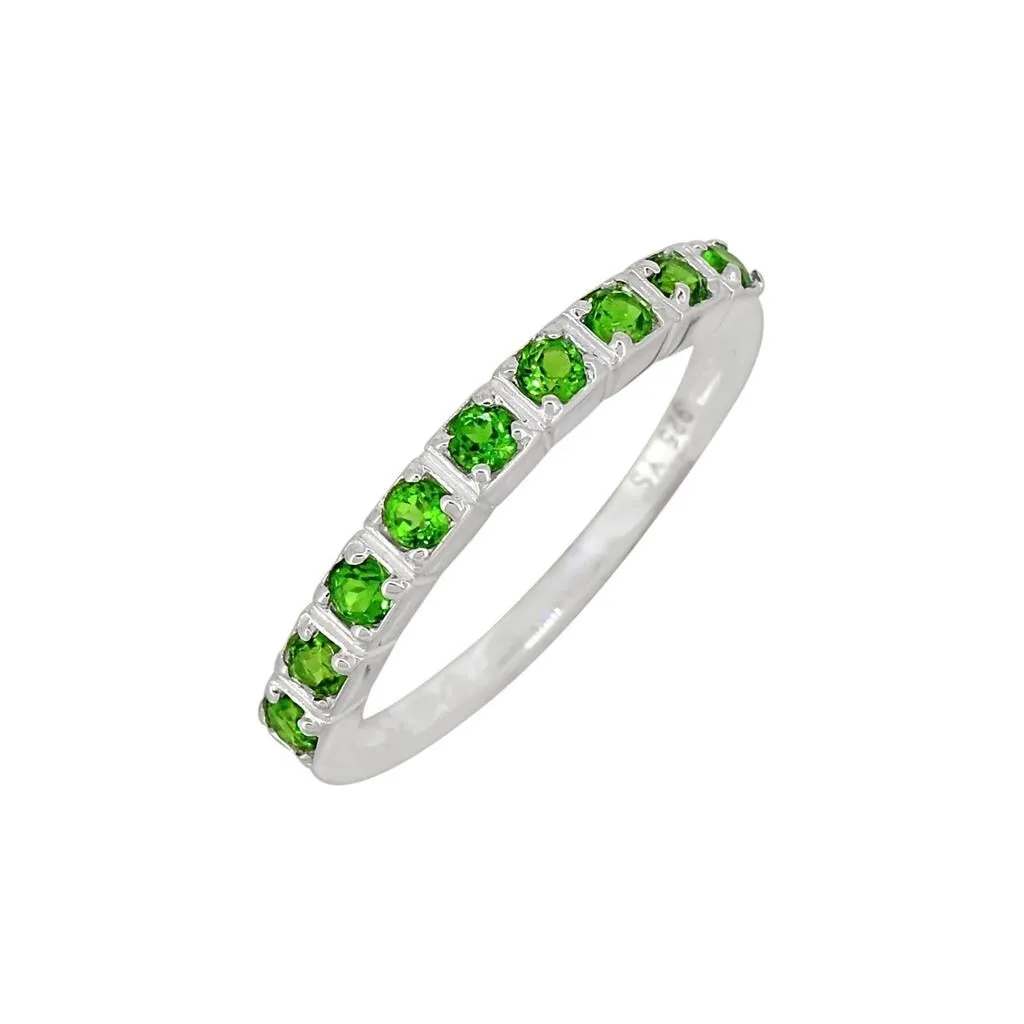 YS Gems Sterling Silver Chrome Diopside Band Ring sold by Zulily product image thumbnail 2