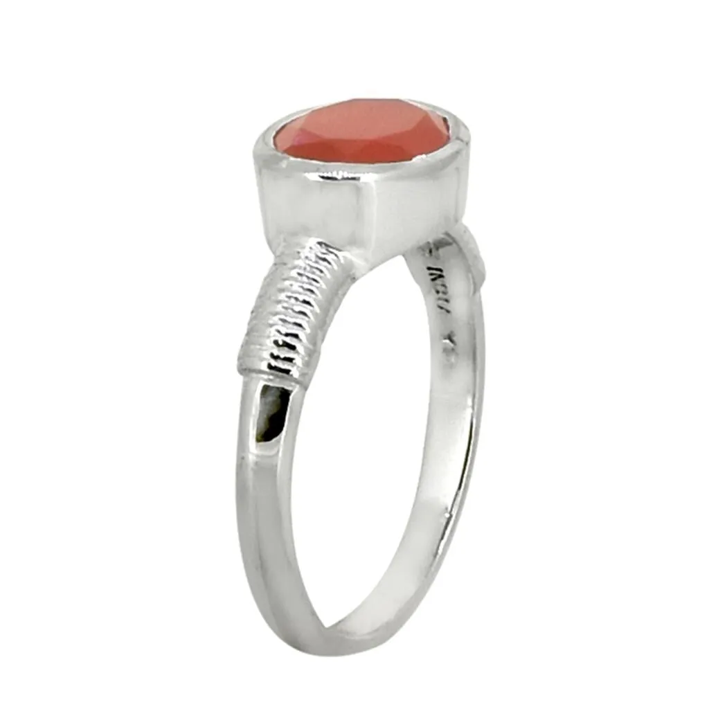 YS Gems Sterling Silver Carnelian Textured Ring sold by Zulily product image thumbnail 3