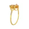 YS Gems Gold Plated Over Sterling Silver Citrine White Topaz Band Ring sold by Zulily