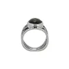 YS Gems Sterling Silver Black Onyx Oxidized Ring sold by Zulily