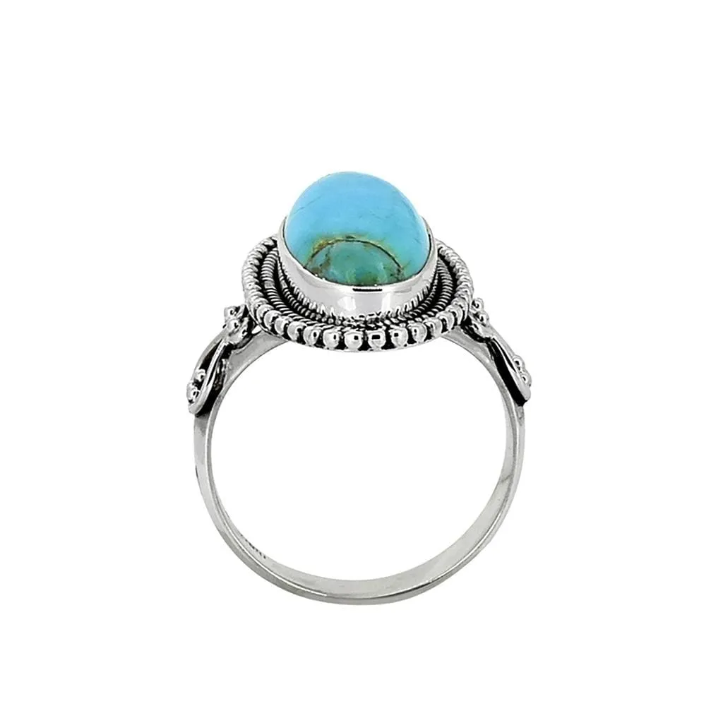 YS Gems Sterling Silver Blue Mohave Turquoise Beaded Ring sold by Zulily product image thumbnail 3