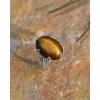 YS Gems Sterling Silver Oval Tiger Eye Ring sold by Zulily