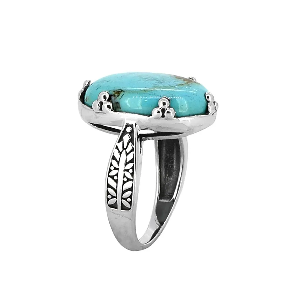 YS Gems Sterling Silver Blue Mohave Turquoise Ring sold by Zulily product image thumbnail 3