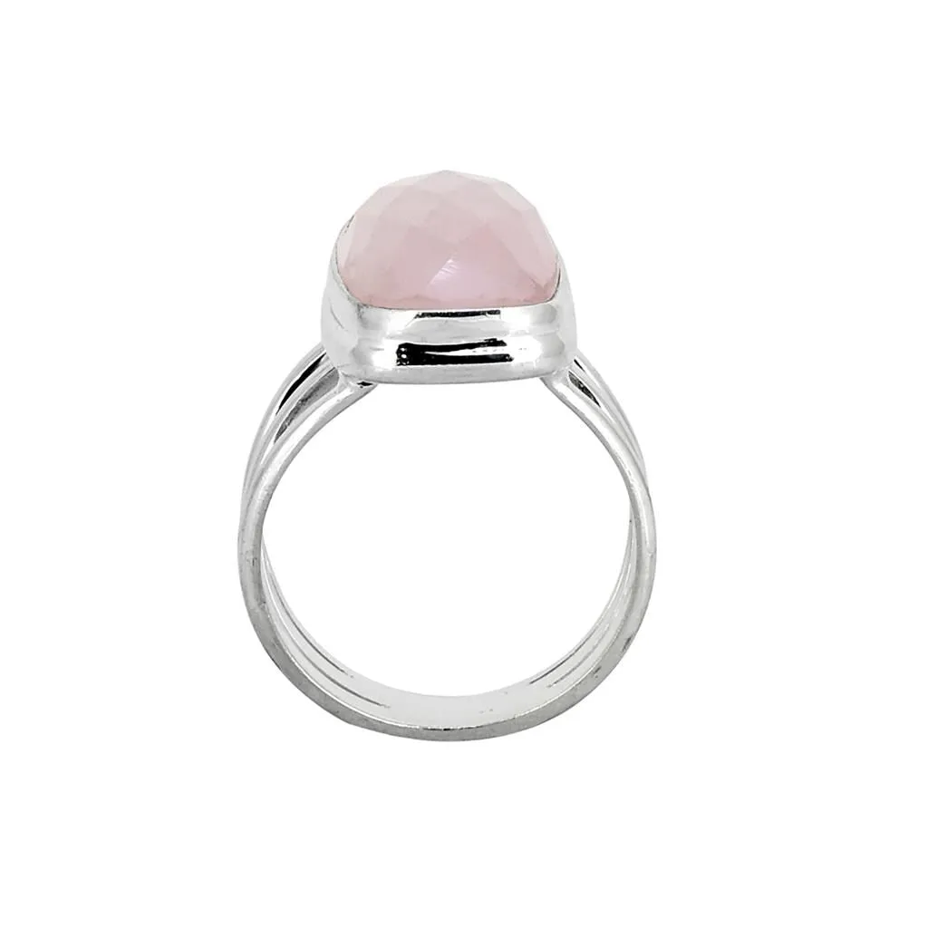 YS Gems Sterling Silver Rose Quartz Solitaire Ring sold by Zulily product image thumbnail 3