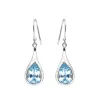 YS Gems Sterling Silver Blue Topaz Gemstone Earring - 0.43 x 1.42 sold by Zulily