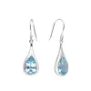 YS Gems Sterling Silver Blue Topaz Gemstone Earring - 0.43 x 1.42 sold by Zulily