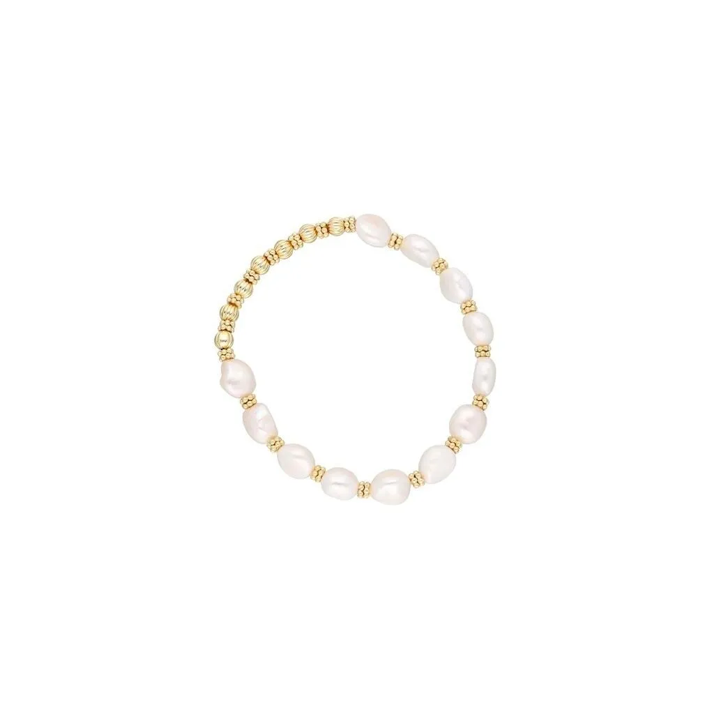 YS Gems Brass Pearl Beads Bracelet Showcasing its Shimmering Beauty sold by Zulily