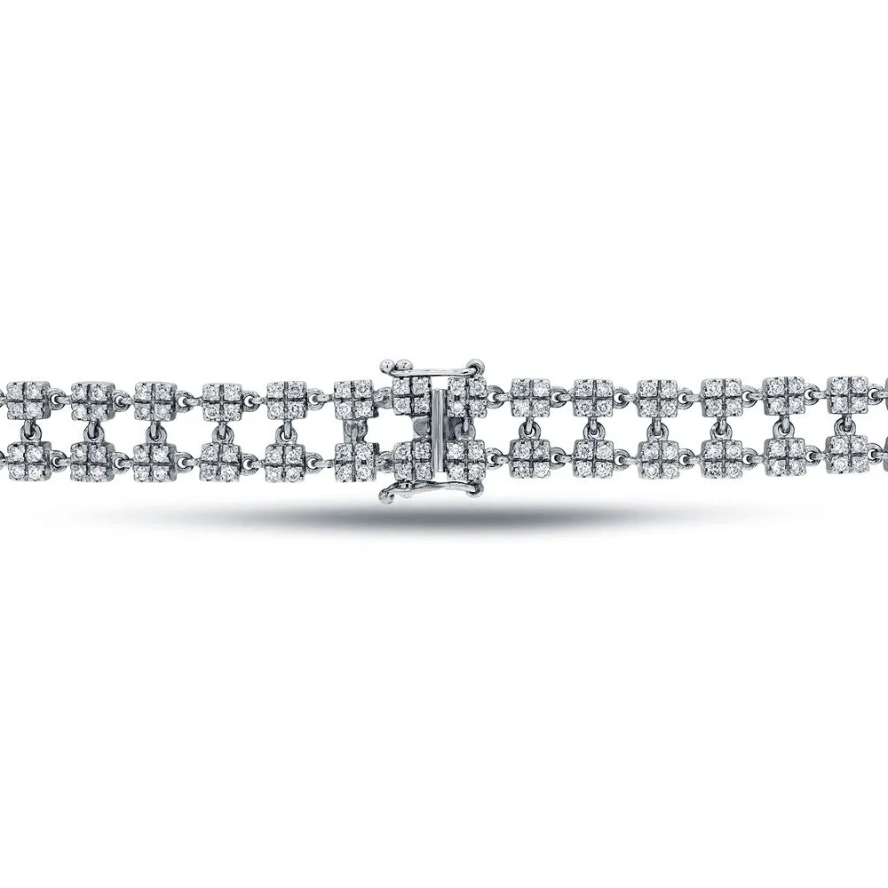 Auriya Unique 2ctw Diamond Link Tennis Bracelet 14K White Gold - 7-inch sold by Zulily product image thumbnail 2