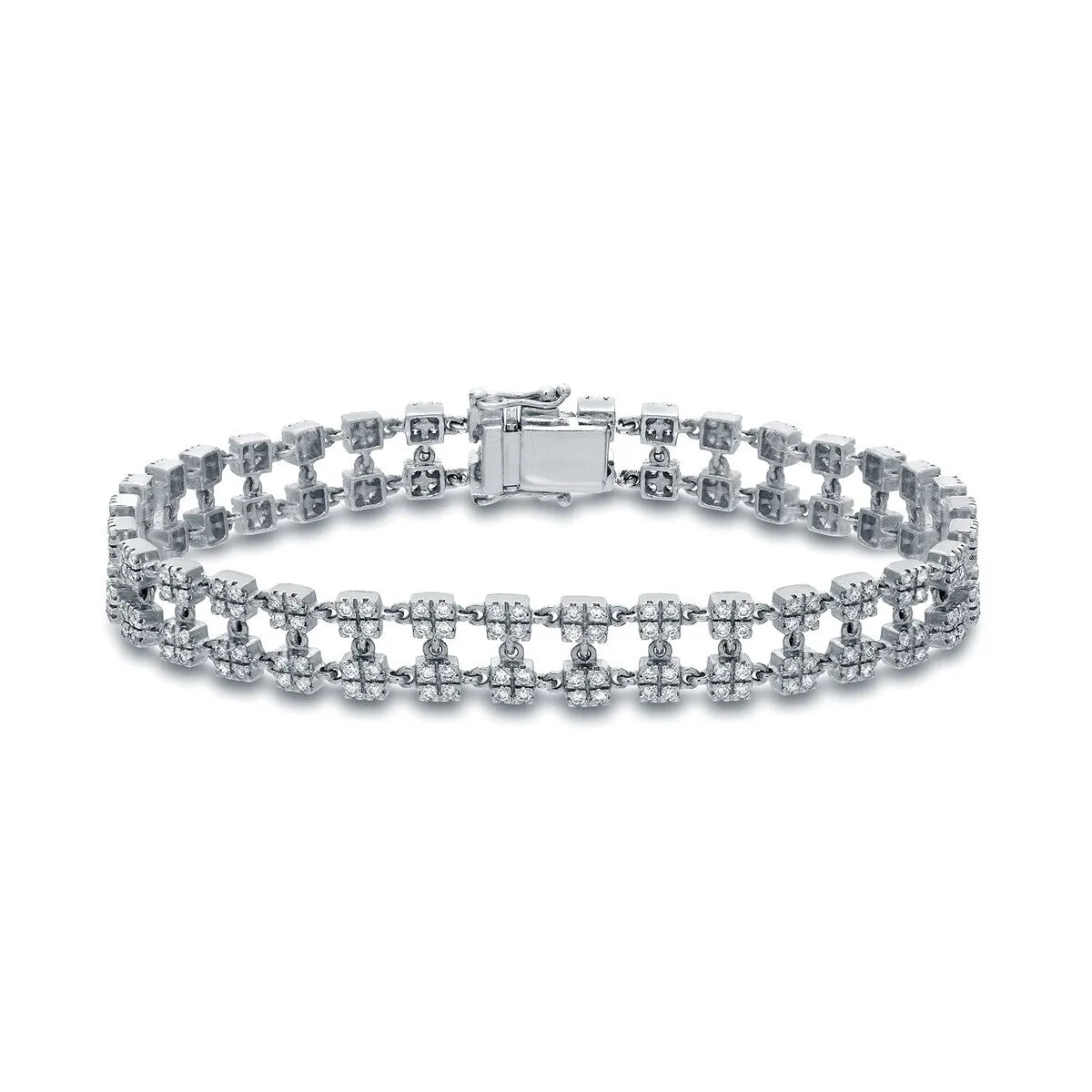 Auriya Unique 2ctw Diamond Link Tennis Bracelet 14K White Gold - 7-inch sold by Zulily product image thumbnail 5