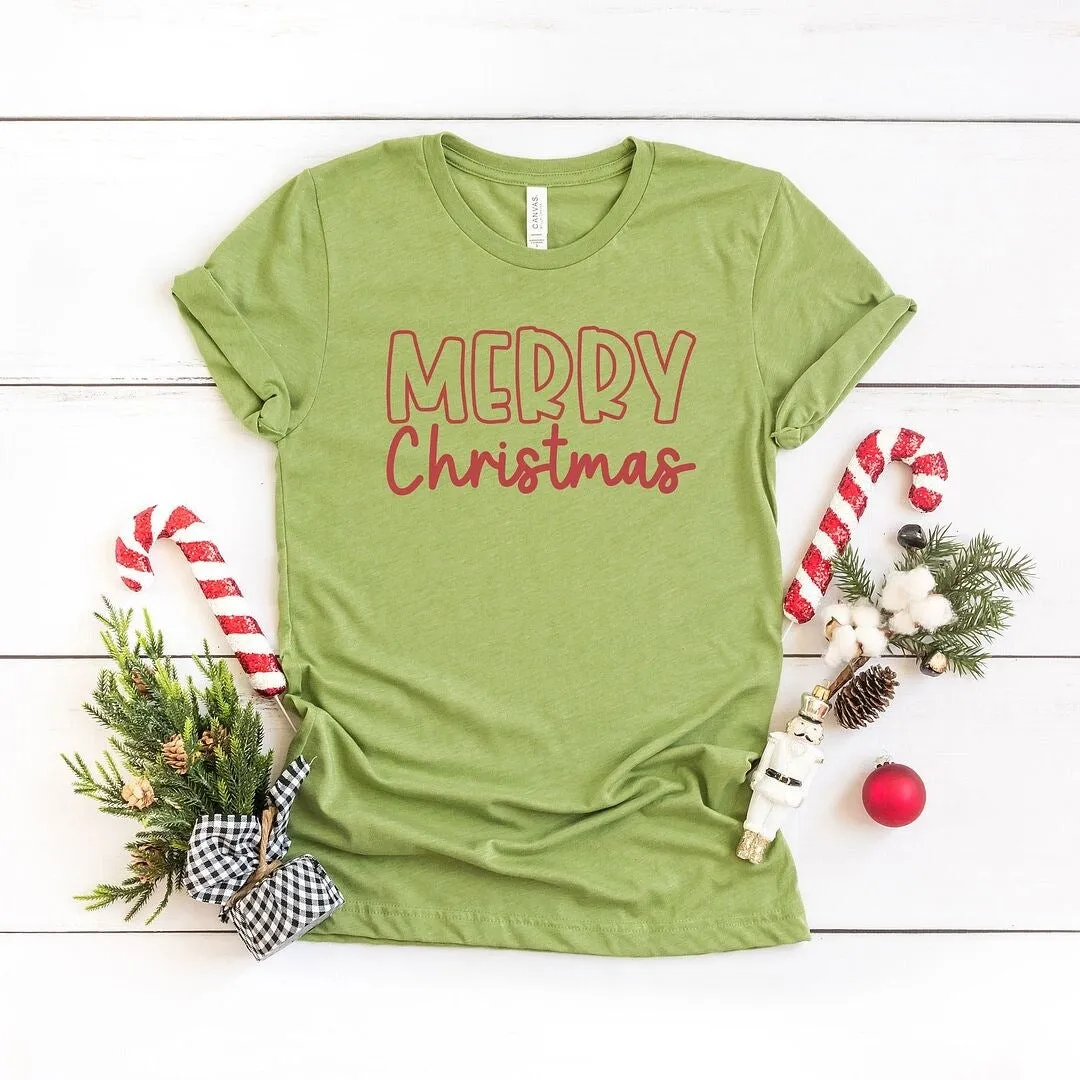 Merry Christmas Bold Short Sleeve Crewnneck Tee sold by Zulily product image thumbnail 5