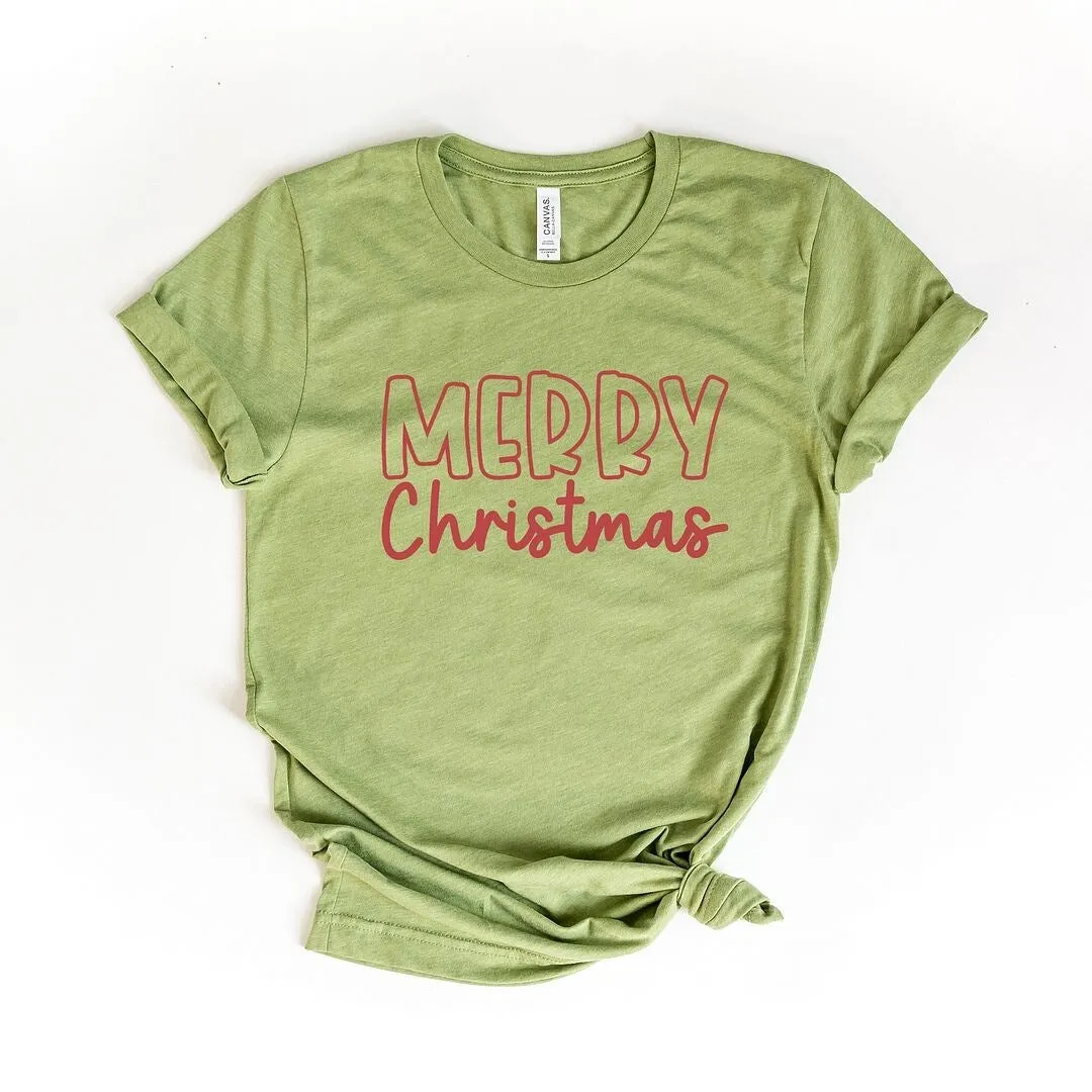 Merry Christmas Bold Short Sleeve Crewnneck Tee sold by Zulily product image thumbnail 4