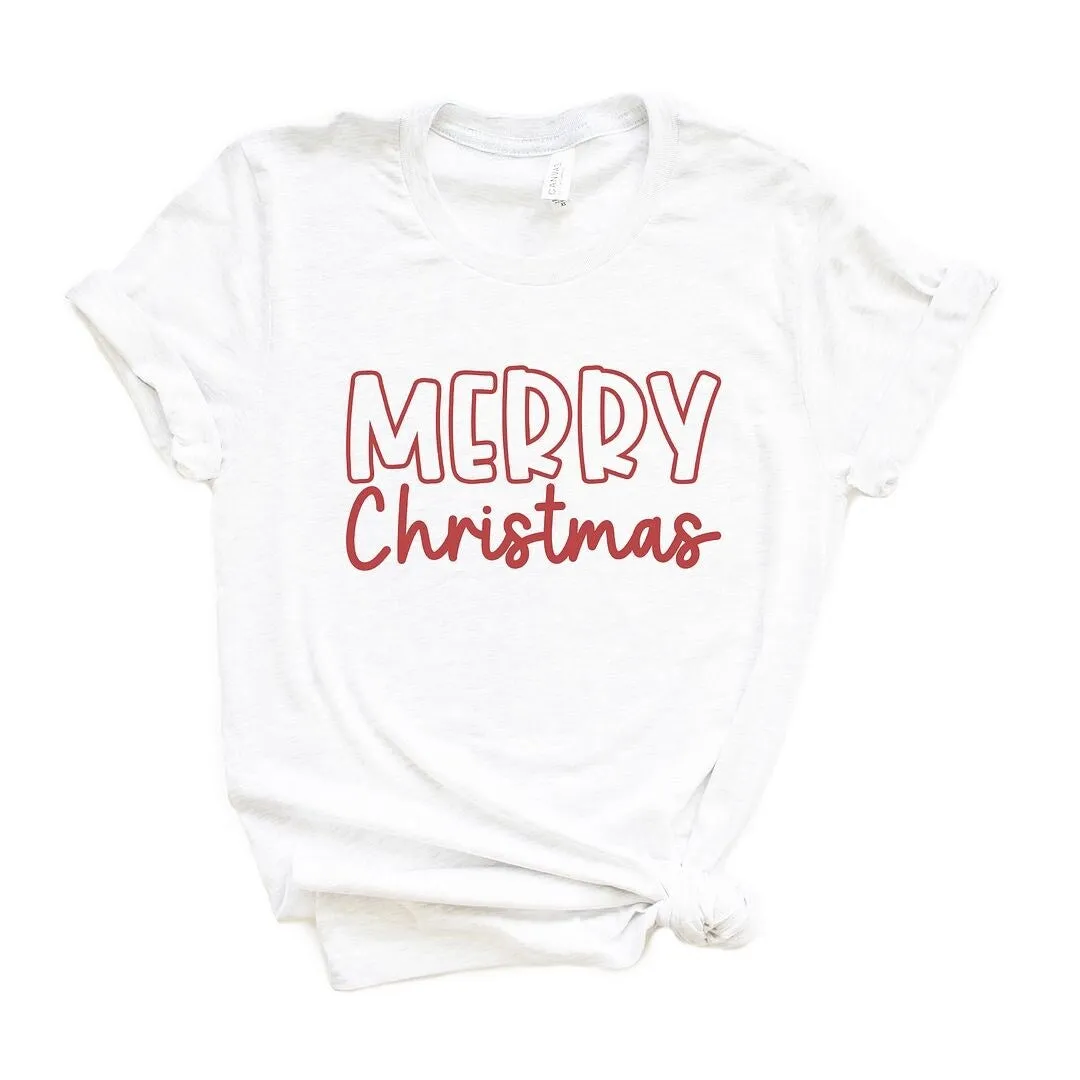 Merry Christmas Bold Short Sleeve Crewnneck Tee sold by Zulily product image thumbnail 2