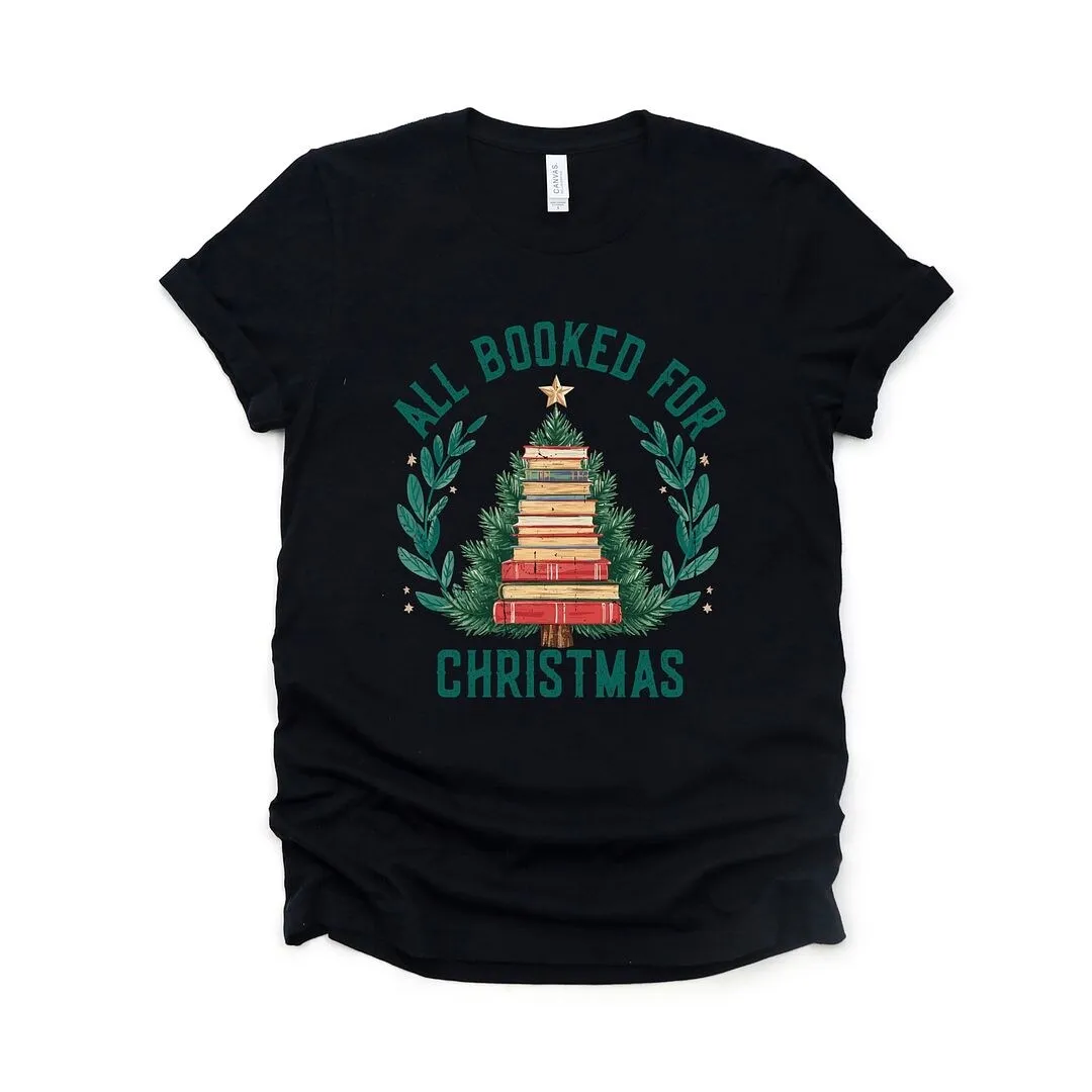 All Booked Christmas Tree Short Sleeve Crewnneck Tee sold by Zulily product image thumbnail 5