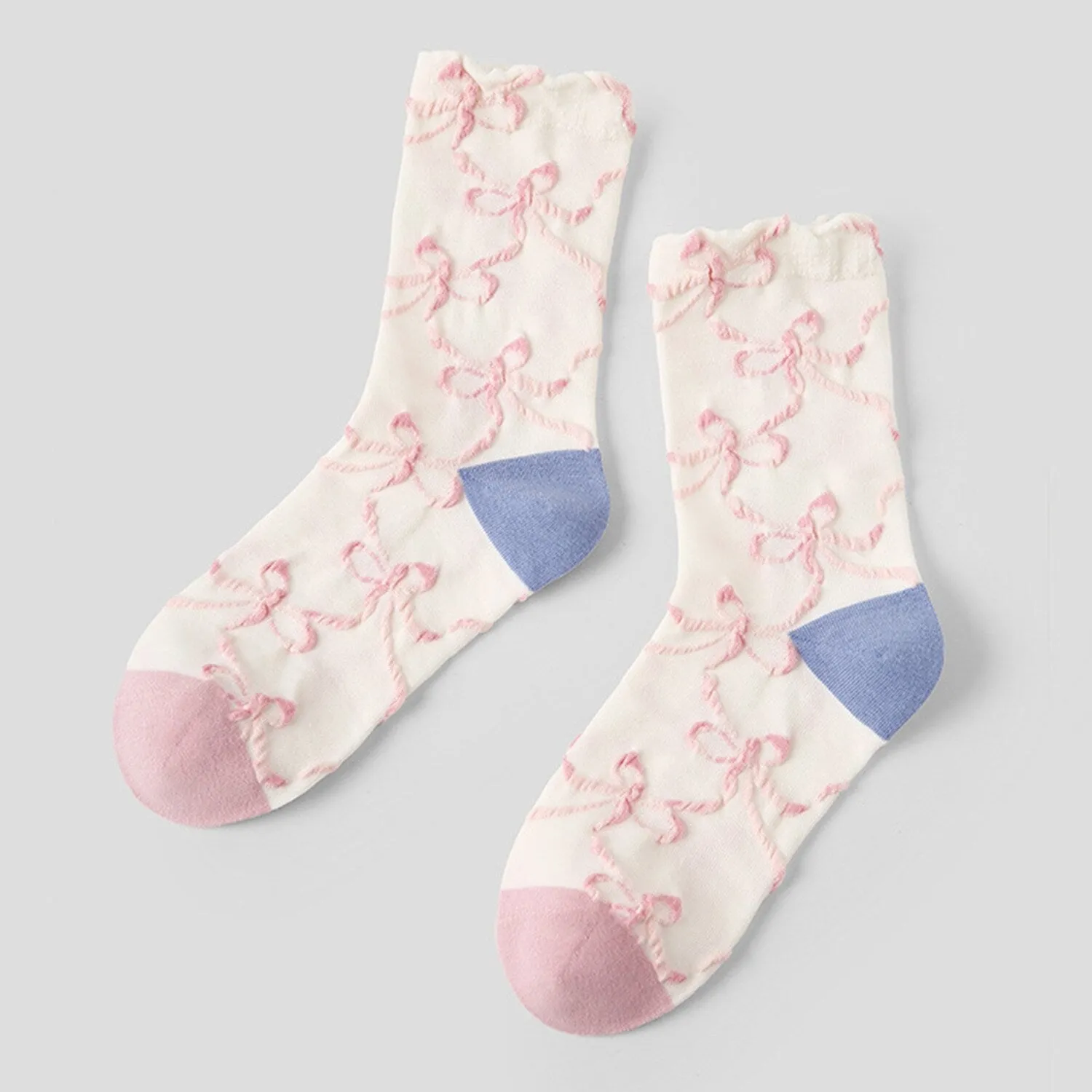 Pink Bow Socks sold by Zulily product image thumbnail 3