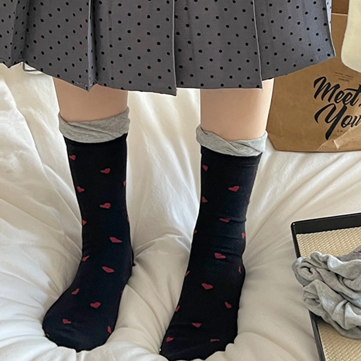 Black Heart Socks sold by Zulily