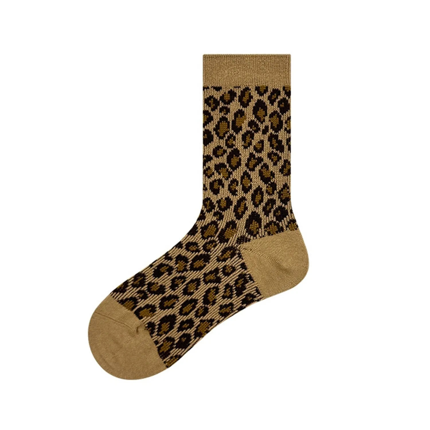 Khaki Leopard Socks sold by Zulily product image thumbnail 3