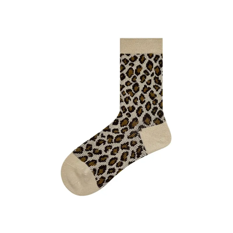 Beige Leopard Socks sold by Zulily