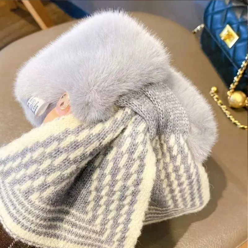 Grey Plush Cross Geometric Scarf sold by Zulily