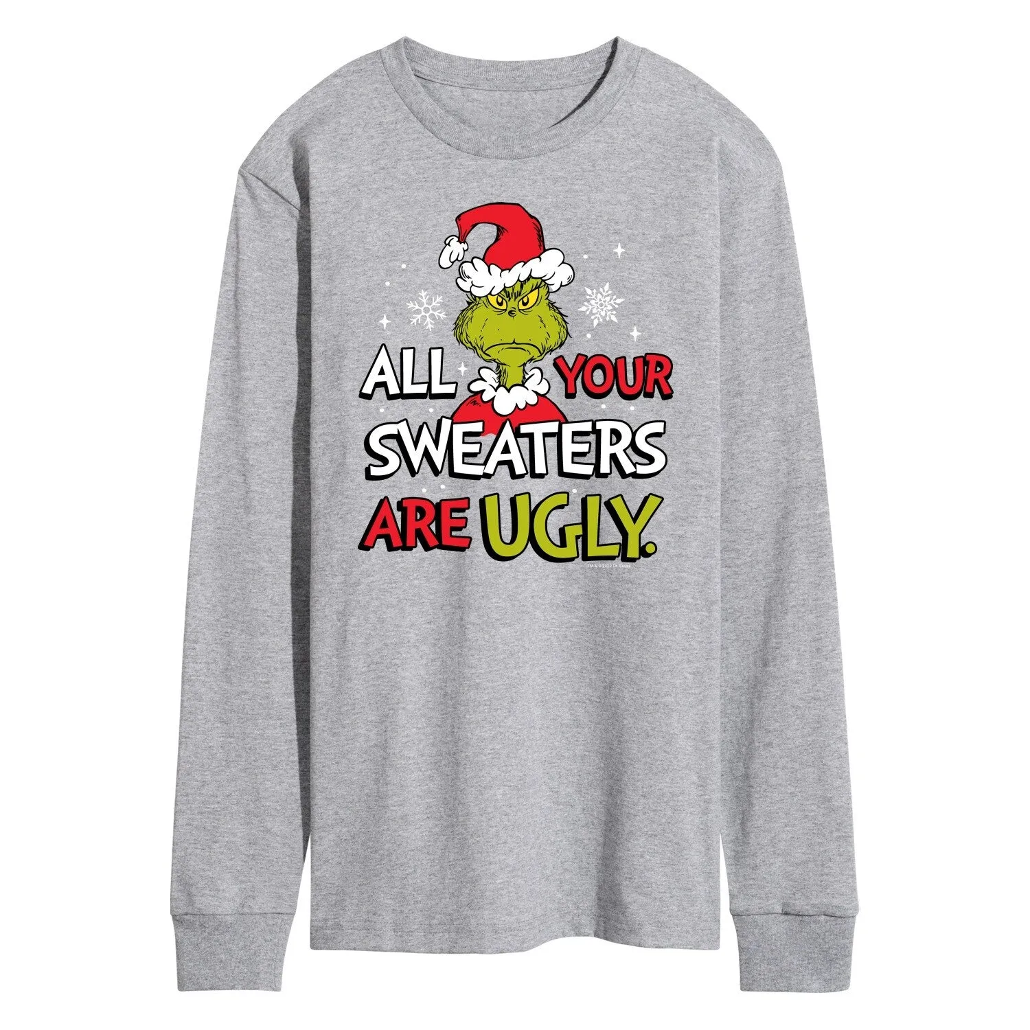 Men's The Grinch All Your Sweaters Ugly Long Sleeve Tee sold by Zulily