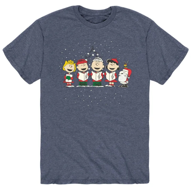 Men's Peanuts Holiday Choir Short Sleeve Tee sold by Zulily