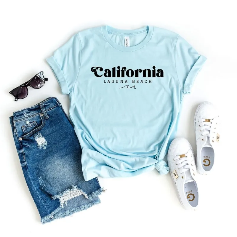 California Laguna Beach Short Sleeve Crewnneck Tee sold by Zulily