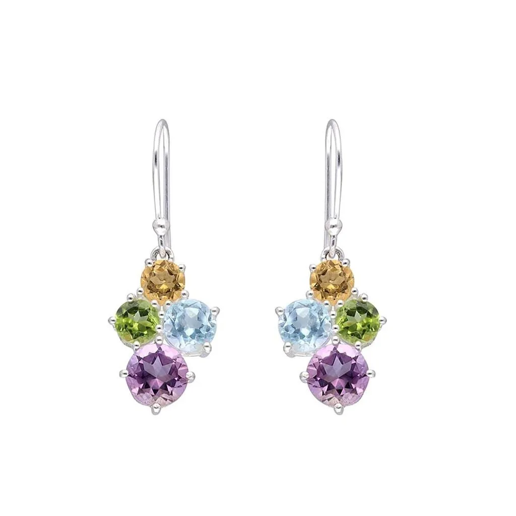 YS Gems Sterling Silver Multi Gemstone Earring - 0.51 x 1.38 sold by Zulily product image thumbnail 3