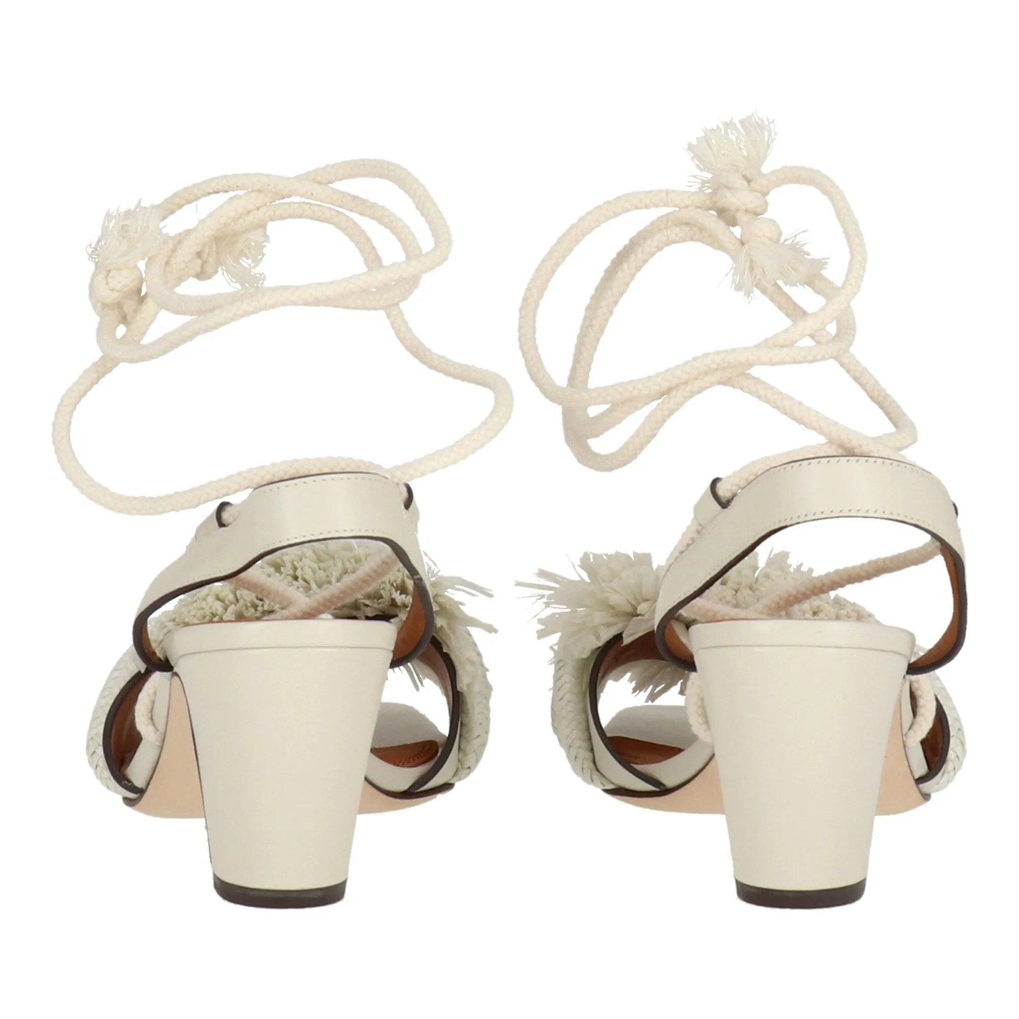 Tory Burch Womens Ivory Sandal sold by Zulily