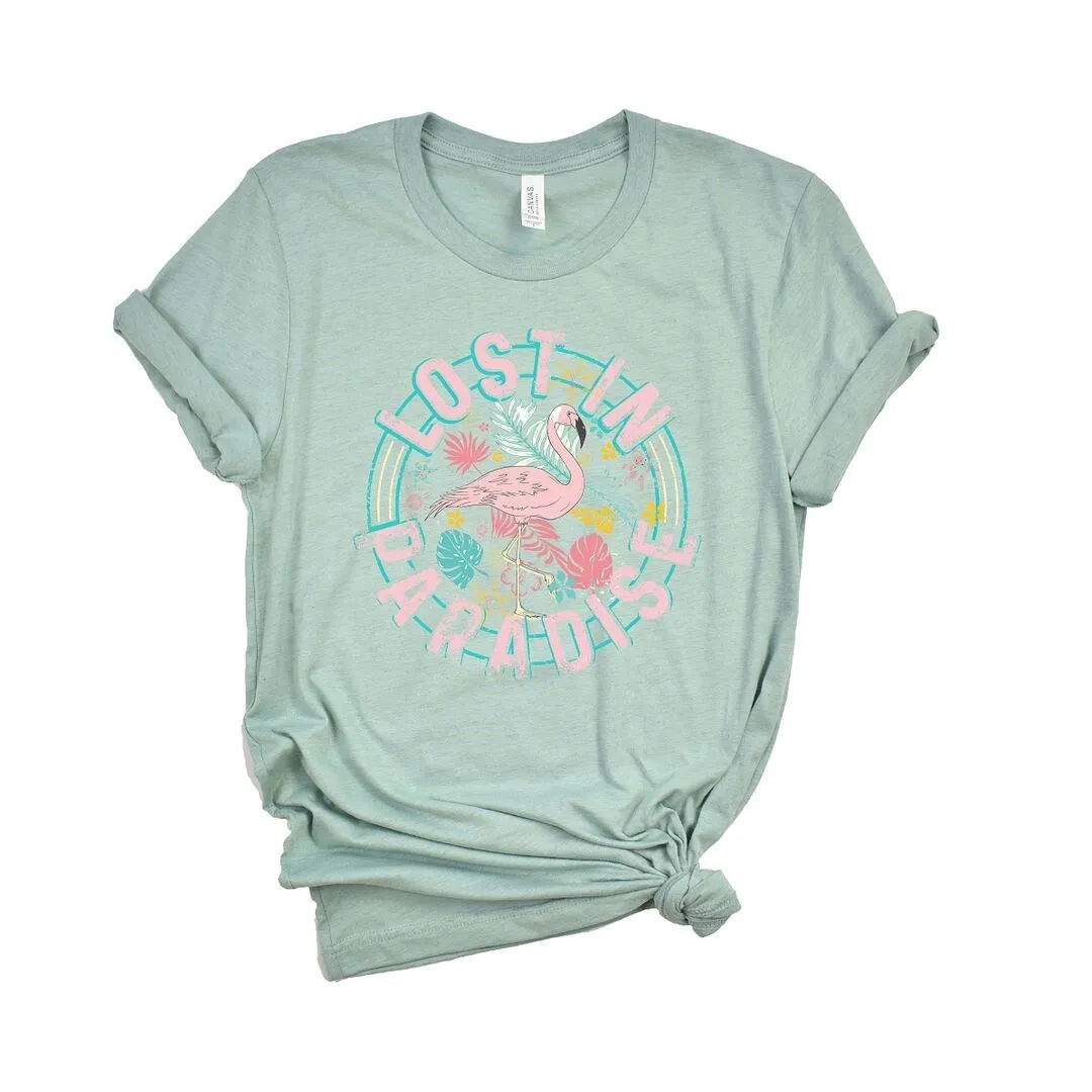 Lost In Paradise Short Sleeve Crewnneck Tee sold by Zulily product image thumbnail 2