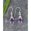YS Gems Sterling Silver Purple Amethyst Gemstone Dangle Earring - 0.28 x 1.22 sold by Zulily