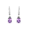 YS Gems Sterling Silver Purple Amethyst Gemstone Dangle Earring - 0.28 x 1.22 sold by Zulily
