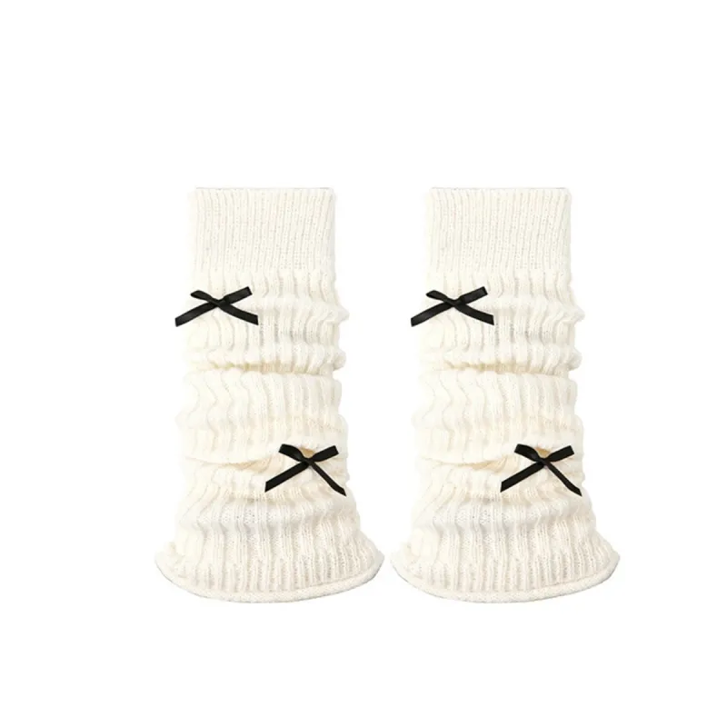 White Bow Calf Socks sold by Zulily