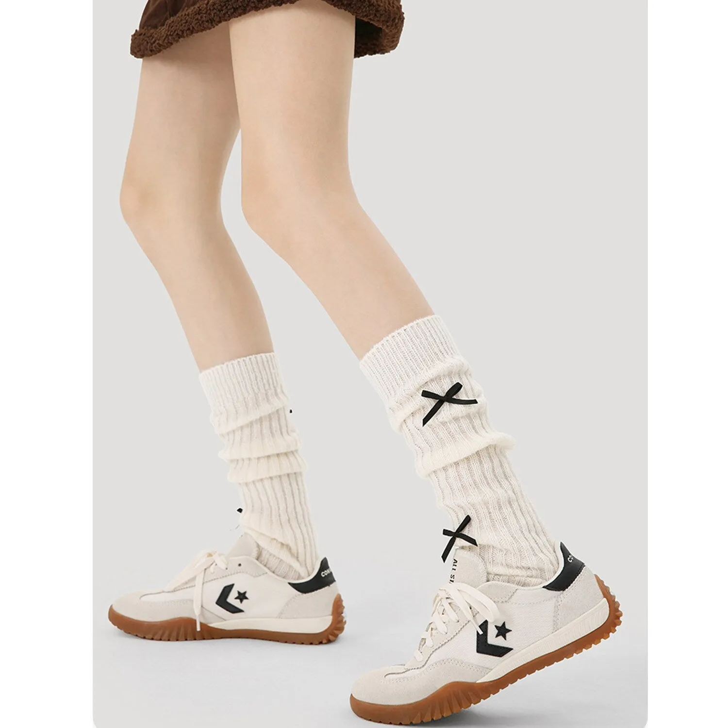 White Bow Calf Socks sold by Zulily product image thumbnail 3