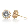 Cubic Zirconia Goldtone Stud Earrings sold by Zulily