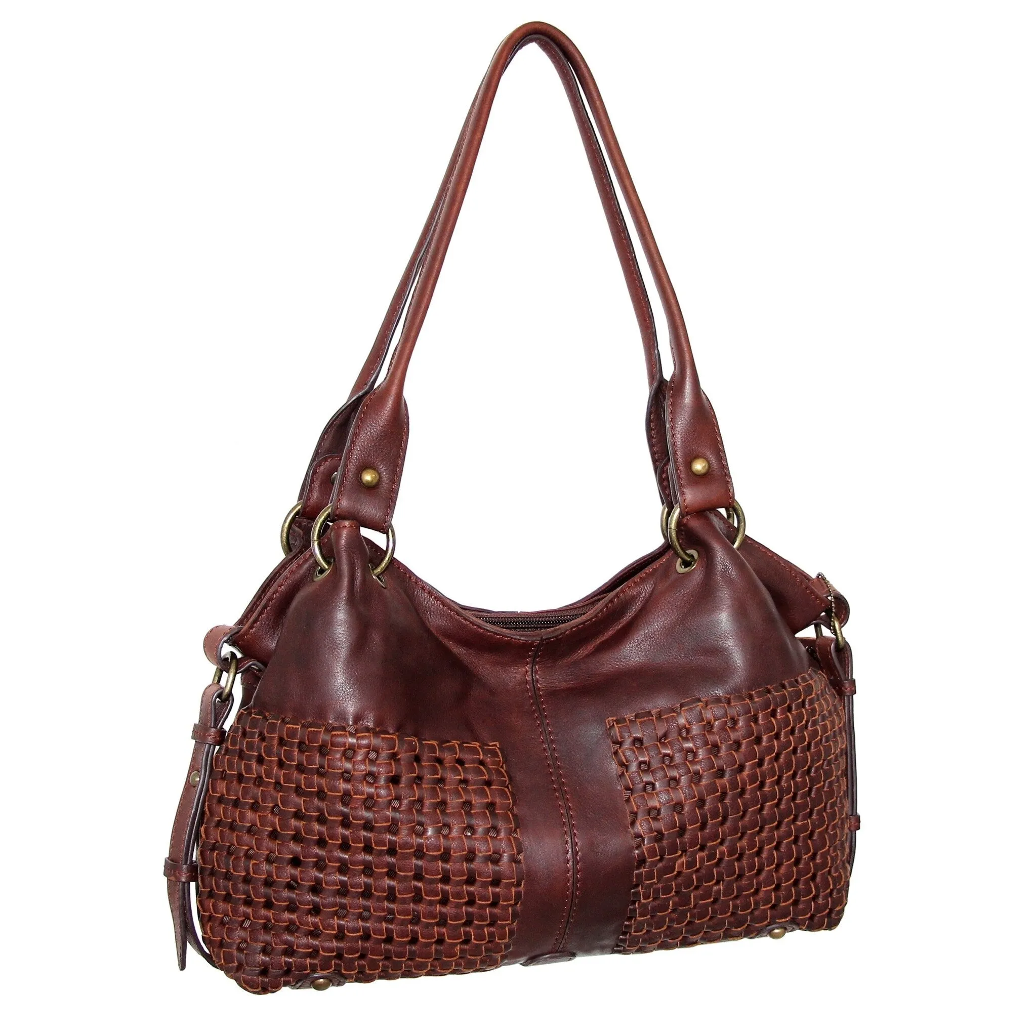 Nino Bossi Caroline Leather Satchel sold by Zulily product image thumbnail 4