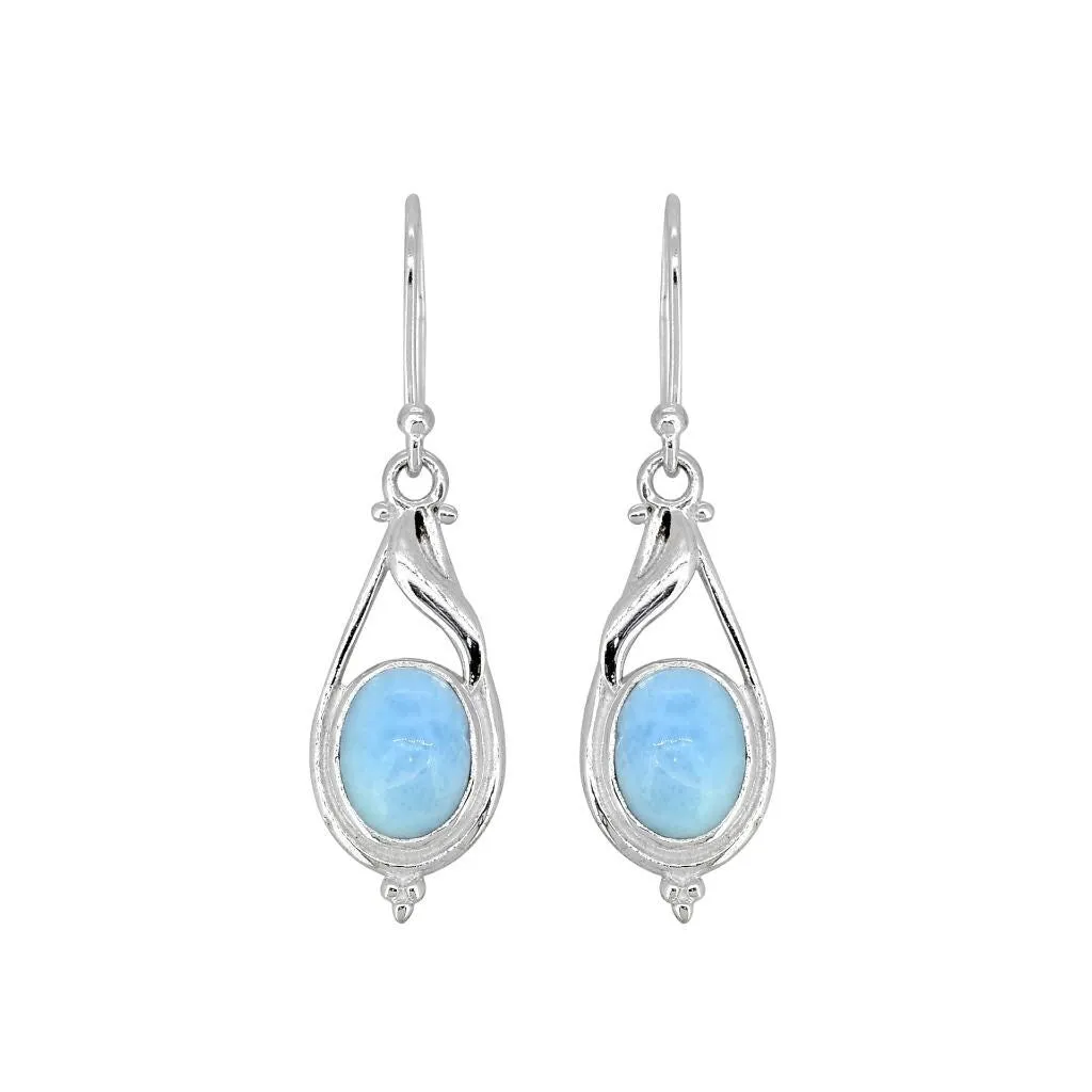 YS Gems Sterling Silver Larimar Gemstone Earring - 0.39 x 1.5 sold by Zulily product image thumbnail 3