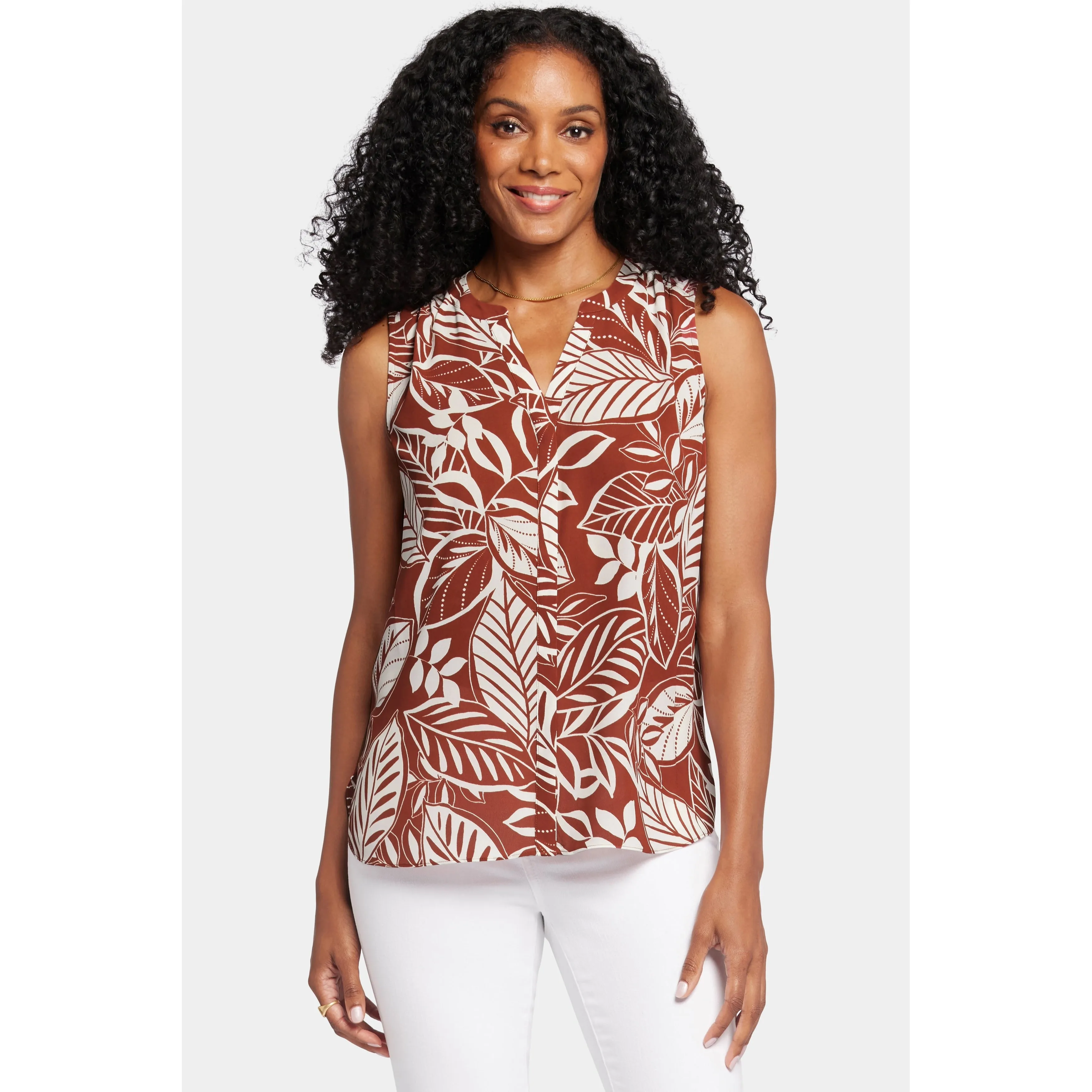 Ladies-Sleevless Pintuck Blouse sold by Zulily product image thumbnail 3