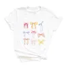 Coquette Bow Chart Short Sleeve Crewnneck Tee sold by Zulily
