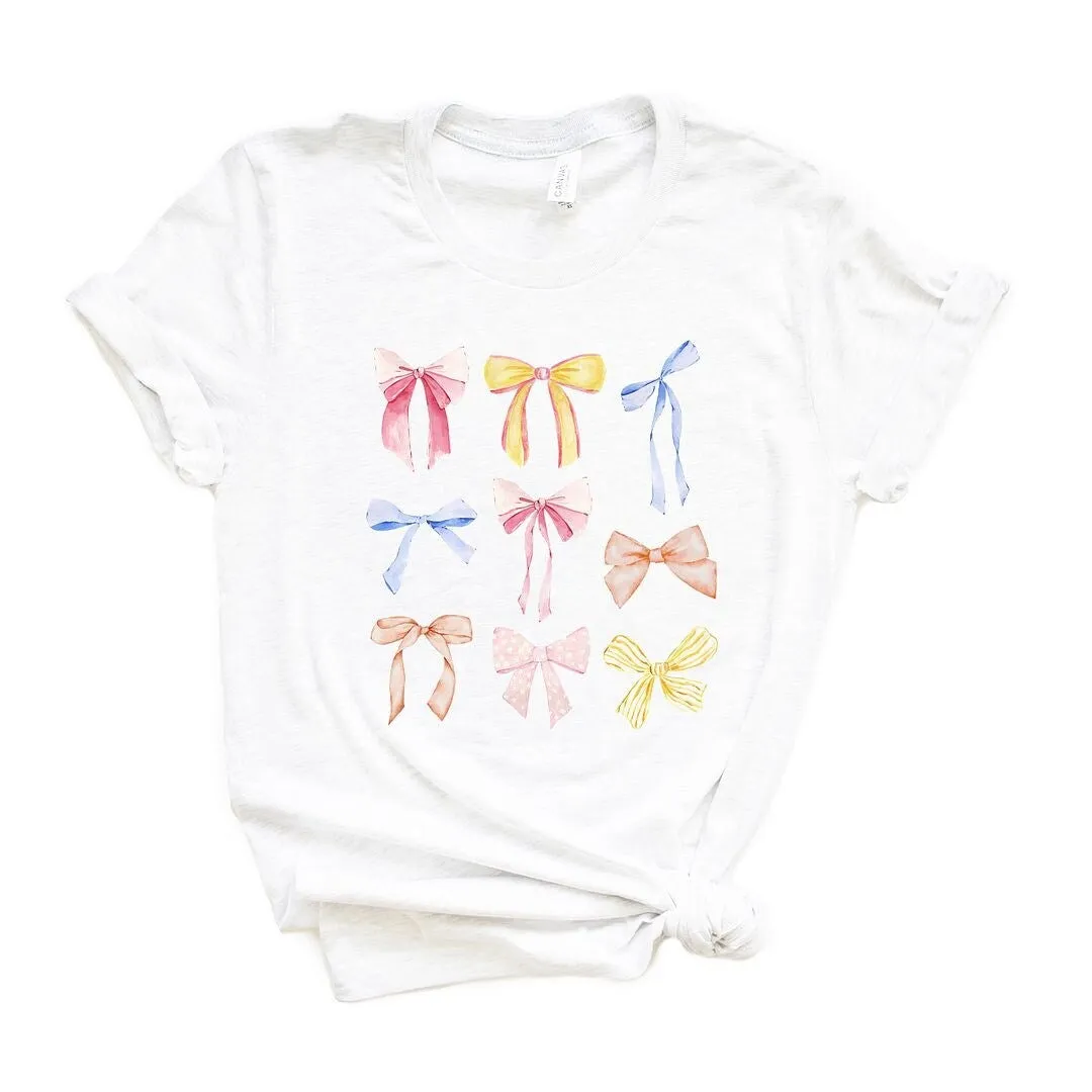 Coquette Bow Chart Short Sleeve Crewnneck Tee sold by Zulily product image thumbnail 3