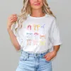 Coquette Bow Chart Short Sleeve Crewnneck Tee sold by Zulily