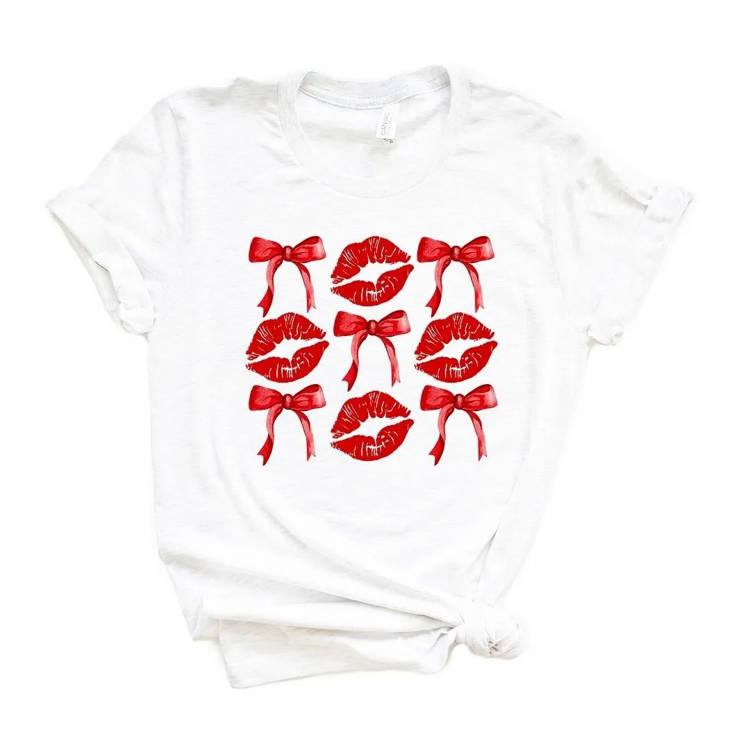 Lips Coquette Bow Chart Short Sleeve Crewnneck Tee sold by Zulily product image thumbnail 3