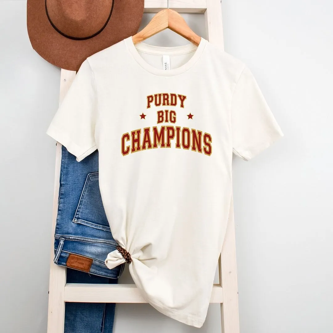 Purdy Big Champions Short Sleeve Crewnneck Tee sold by Zulily