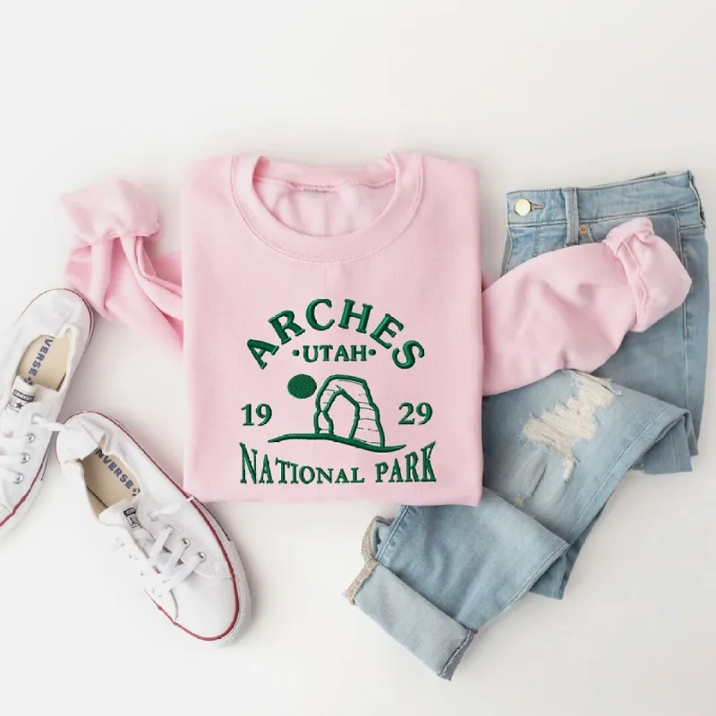 Embroidered Utah Arches Graphic Sweatshirt sold by Zulily