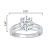 Sterling Silver 2.0CTLab Grown Diamond Solitaire Ring sold by Zulily