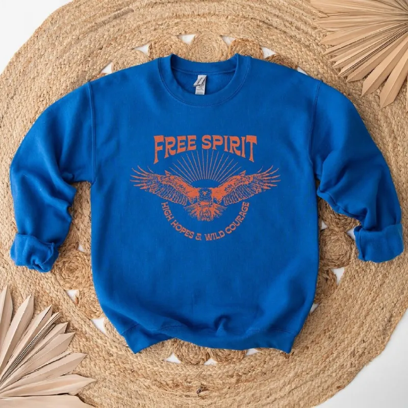 Free Spirit Distressed Eagle Graphic Sweatshirt sold by Zulily