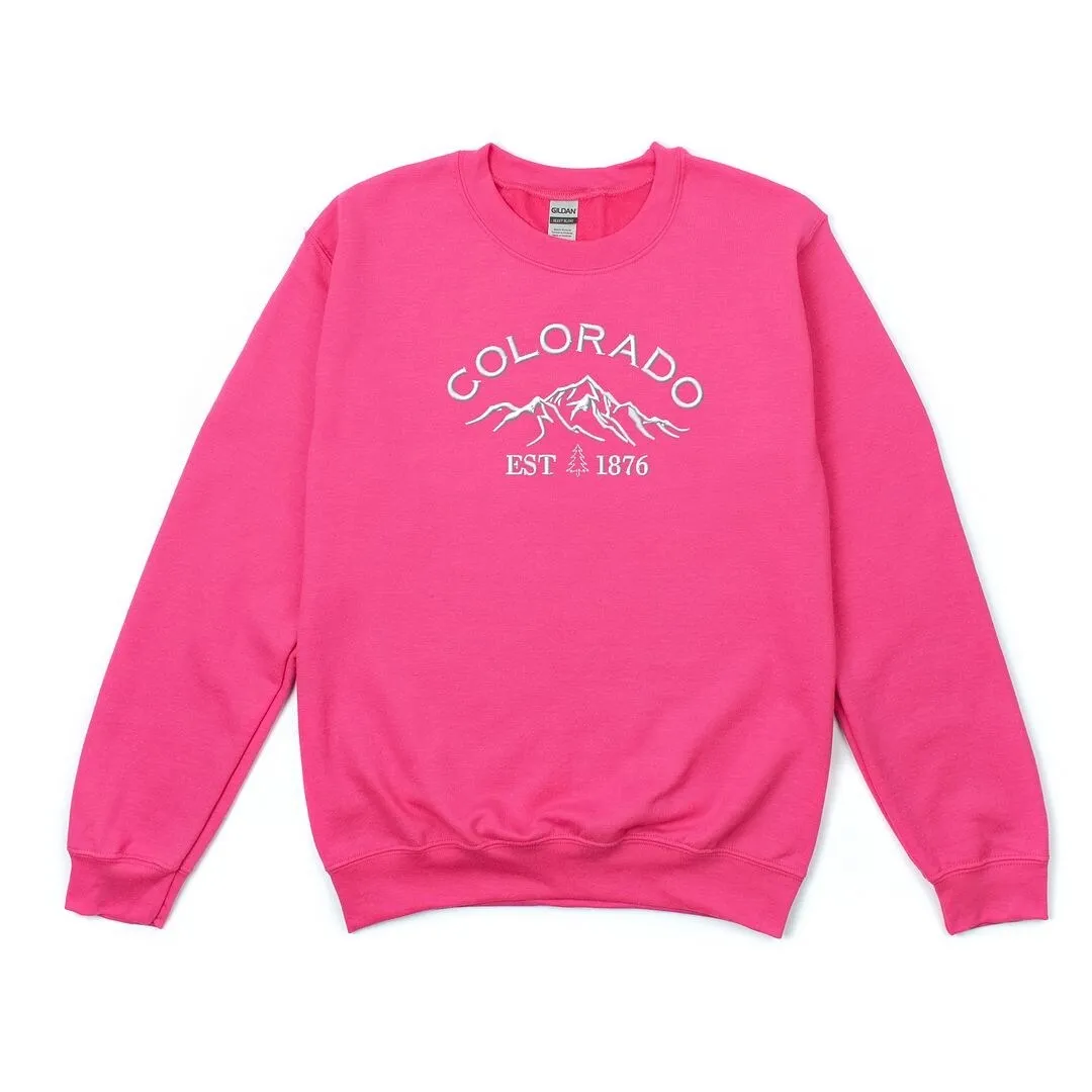 Embroidered Colorado Mountains Graphic Sweatshirt sold by Zulily product image thumbnail 2