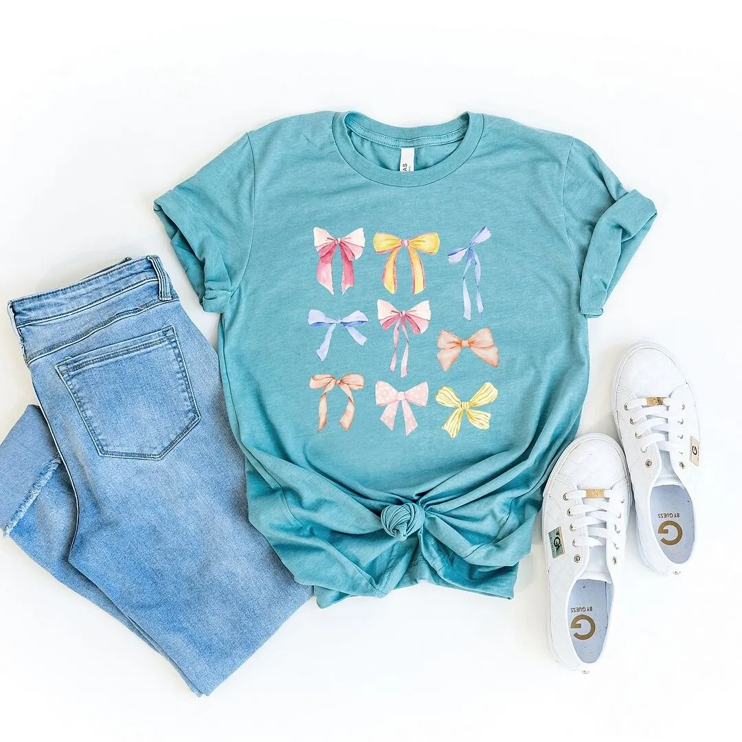 Coquette Bow Chart Short Sleeve Crewnneck Tee sold by Zulily product image thumbnail 5
