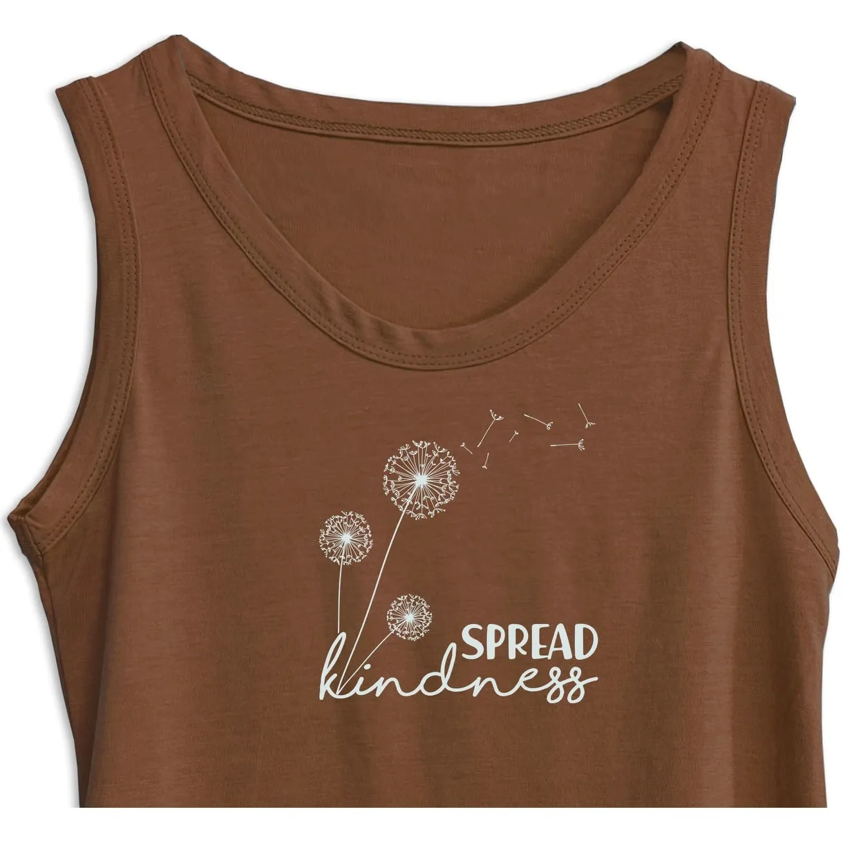 Cinnamon 'Spread Kindness' Women's Modal/Cotton Flowy Tank & PJ Shorts Set sold by Zulily product image thumbnail 2
